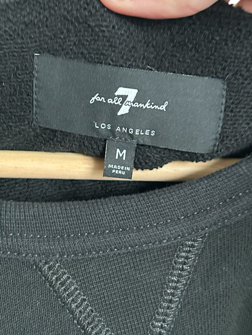 7 for All Mankind Flare Sleeve Crop Sweatshirt - medium - Picture 10 of 14